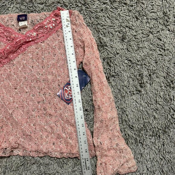 Y2K Fairy Core Boho Long Sleeve Top Size S - Picture 5 of 8